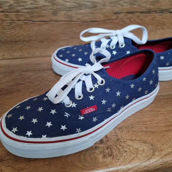 Vans blue with white stars sneaker - Picture 2 of 6